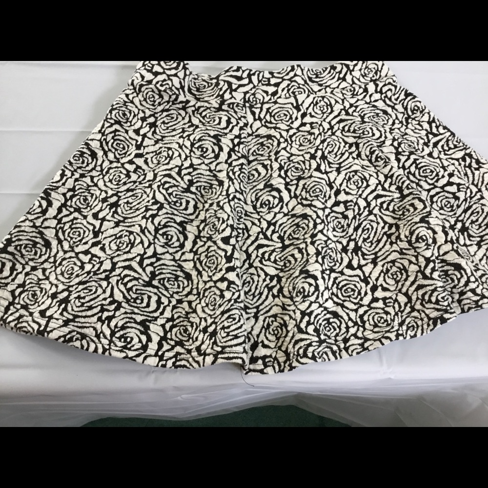 H&M’s Divided  Black and White Skater Skirt